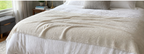 Handmade Cashmere Throw Blanket, 100% Himalayan Pure Undyed, Ivory, Cozy Sofa or Bed Throw, Luxury Home Decor, Ethically Made in India