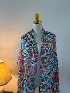 100% Silk Scarf, Boho Paisley Print, Lightweight, Artisan Handcrafted in India Wrap