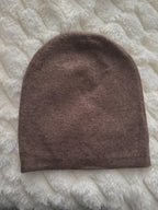 Unisex 100% Cashmere Beanie for kids, teens, small head,Reversible Luxury Knit Hat, Handmade Kashmir Wool, Natural Undyed, Eco-Friendly Gift
