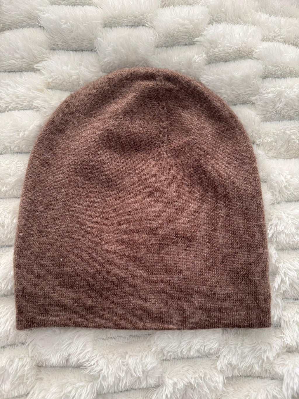 Unisex 100% Cashmere Beanie for kids, teens, small head,Reversible Luxury Knit Hat, Handmade Kashmir Wool, Natural Undyed, Eco-Friendly Gift