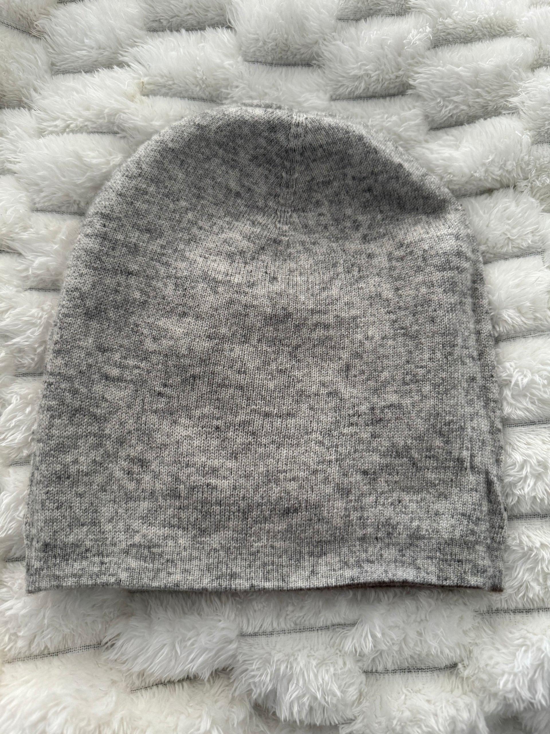 Unisex 100% Cashmere Beanie for kids, teens, small head,Reversible Luxury Knit Hat, Handmade Kashmir Wool, Natural Undyed, Eco-Friendly Gift