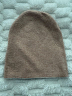 Unisex 100% Cashmere Beanie for kids, teens, small head,Reversible Luxury Knit Hat, Handmade Kashmir Wool, Natural Undyed, Eco-Friendly Gift