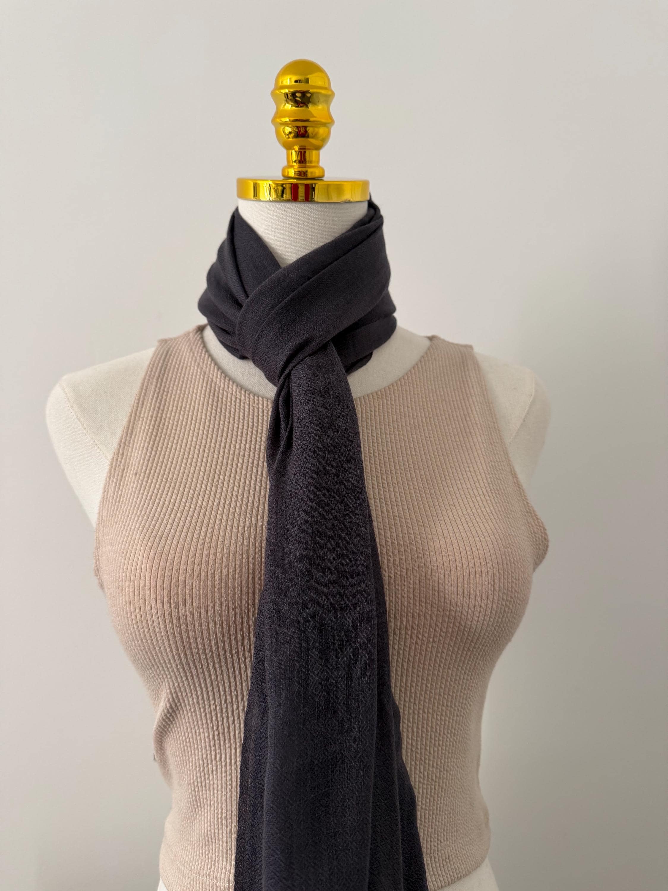 Handwoven 100% Pashmina Cashmere Shawl, Featherlight Ultra-Soft, Wedding Wrap, Handmade by Artisans, Luxury Scarf, Dark Gray, Authentic