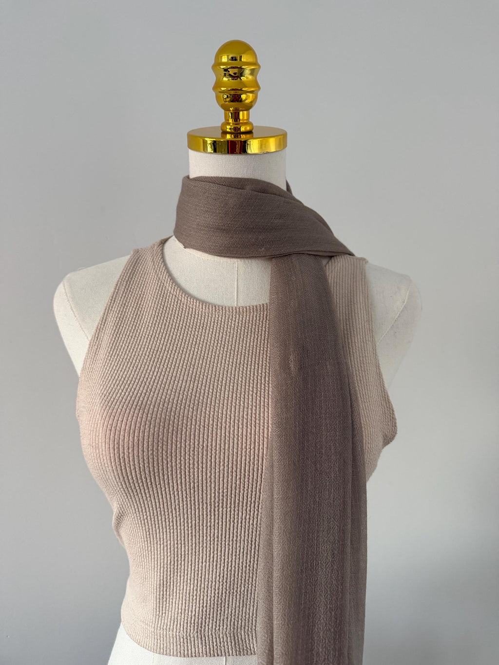 Handmade 100% Pashmina Cashmere Shawl, Featherlight Ultra-Soft, Wedding Wrap, Handwoven by Artisans, Luxury Scarf, Soft Brown, Authentic