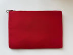 Handmade Coin Pouch, Red, XOXO, Pearl Purse, Zip Pouch, Coquette, Bead Wallet, Keychain Card Holder, Gift for Her, Party Favor