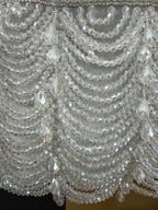Silver Bridal, Beaded Purse, Crystal, White, Evening Bag, Handmade, Wedding Handbag, Bride, Reception Purse, Gift for her, Bachelorette