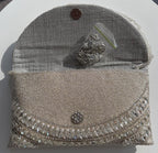 Silver Crystal Evening Bag, Rhinestone Clutch, Purse with Chain Strap, Bridal Wedding Handbag, Formal Prom Cocktail Purse, Gift for Her