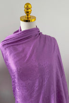 Silk Shawl, Lilac Purple, Handcrafted Jacquard Floral Wrap, Lightweight Evening Stole, Wedding Guest Scarf, Luxury Gift for Her, Bridesmaid
