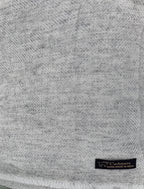 Light Gray Cashmere Throw Blanket | Handmade in Kashmir